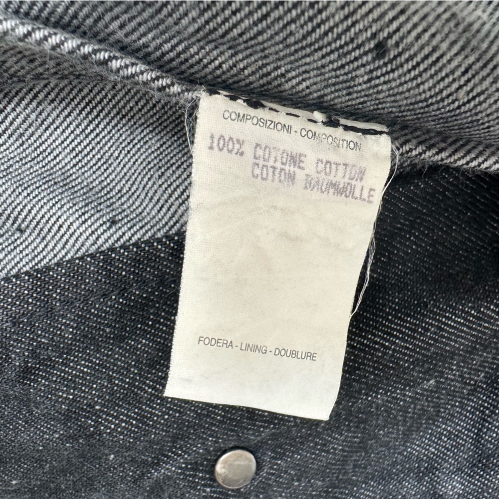 ❌SOLD❌GUCCI Authentic Denim Jean Black Jacket Size Small | 9901566💚 - Picture 13 of 17